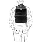 Melbourne - Leather laptop backpack