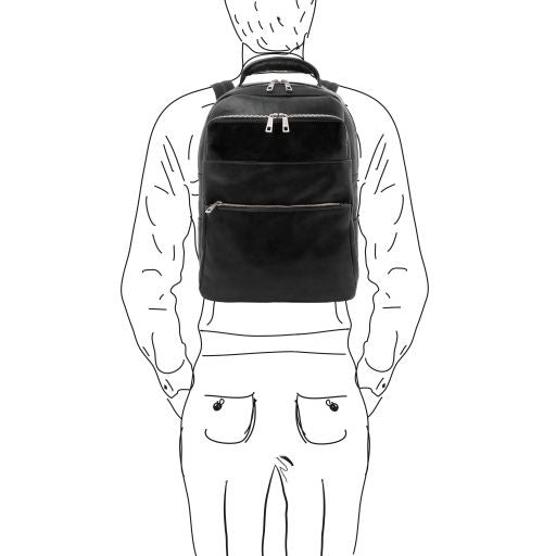 Melbourne - Leather laptop backpack