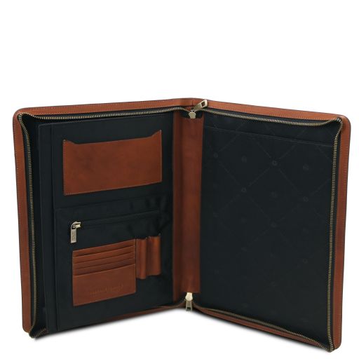 Costantino - Leather document case with handle