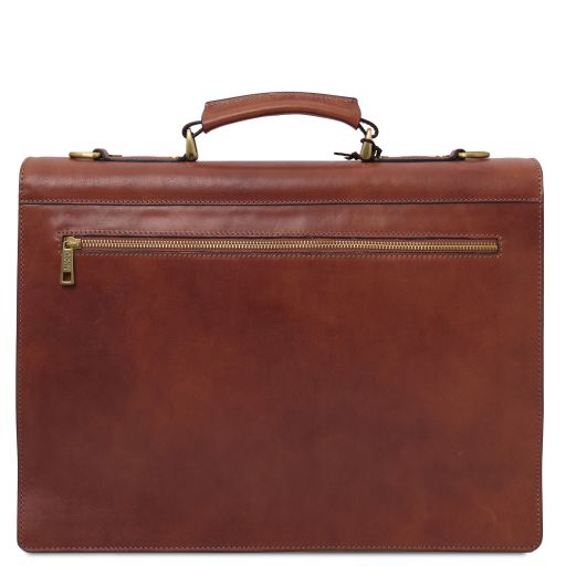 Cremona - Cartable en cuir avec 3 compartiments