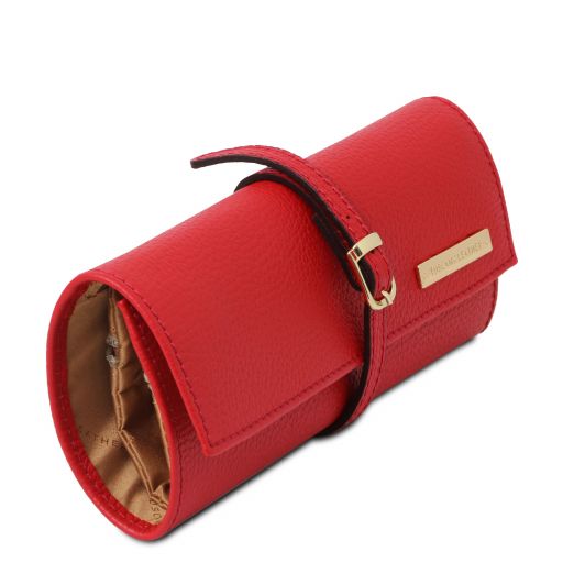 Soft leather jewellery case