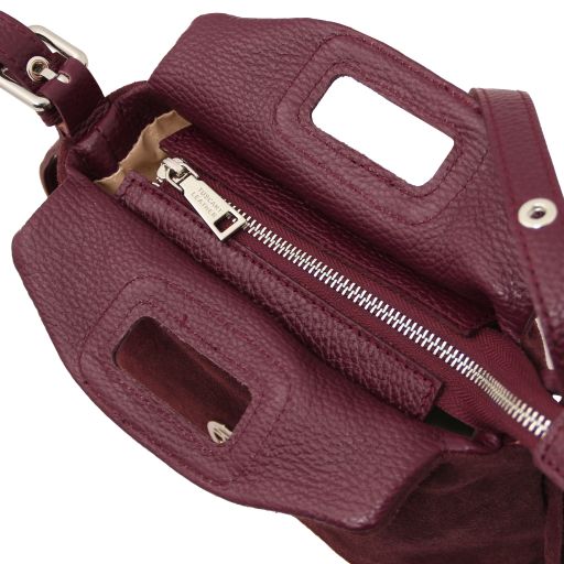 Nomade - Sac à main en cuir daim et franges