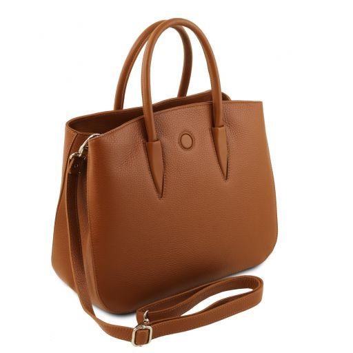 Camelia – Italian Leather Tote Bag
