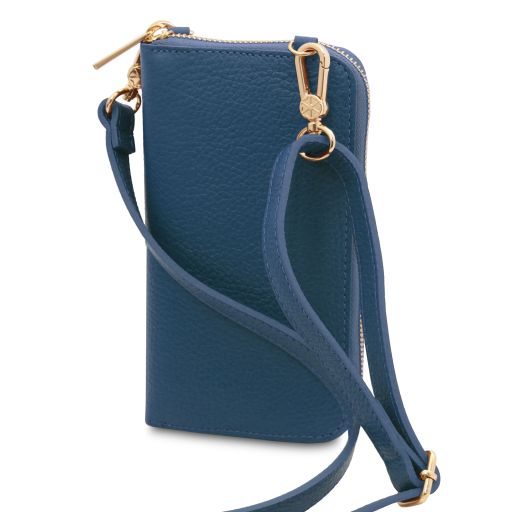 TL Bag - Portefeuille/supporte pour téléphone en cuir avec bandoulière