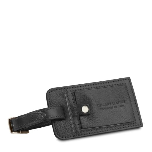 Etiquette de bagage en cuir