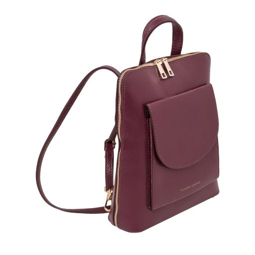 TL Bag - Small leather backpack for women