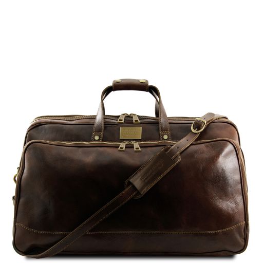 Bora Bora - Sac à roulettes en cuir - Petit modèle