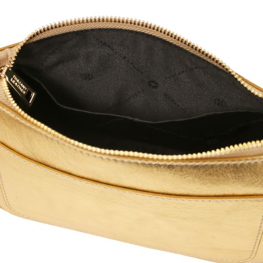 Parfait - Metallic leather clutch