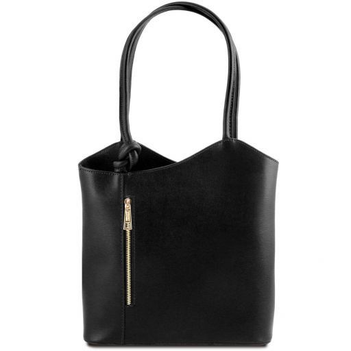 Patty - Sac en cuir Saffiano convertible en sac à dos