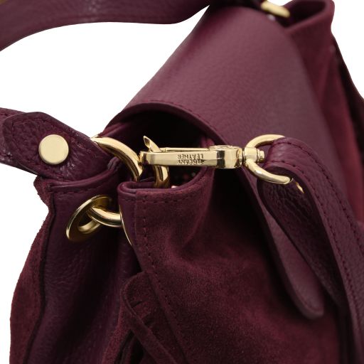 Nomade - Suede leather fringe shoulder bag