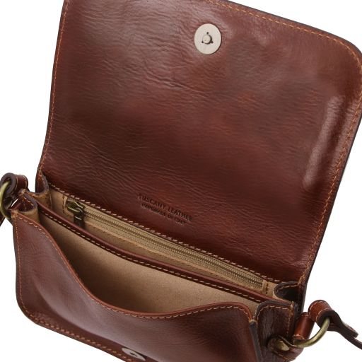 Carmen - Sac bandoulière en cuir avec rabat
