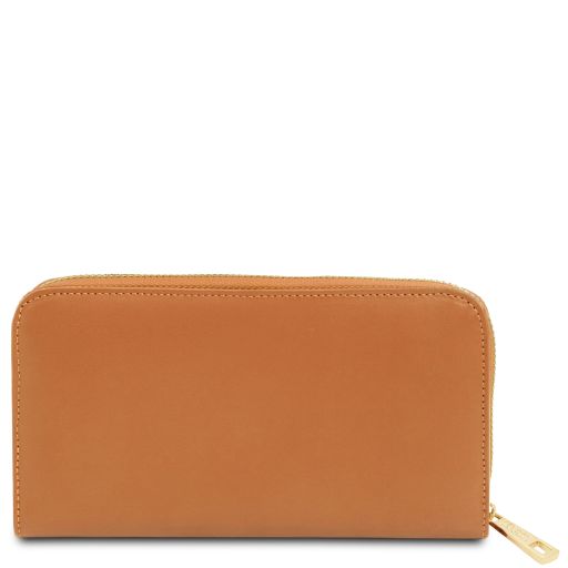 Venere - Elégant Portefeuille en cuir entièrement zippée