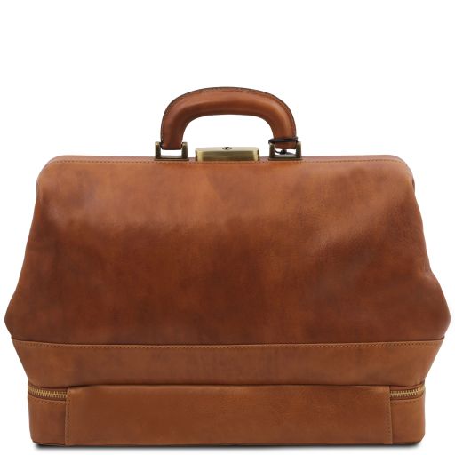 Giotto - Elégante Mallette médecin en cuir à double fond