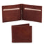 Exclusive leather card holder with money clip