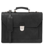 Cremona - Leather briefcase 3 compartments