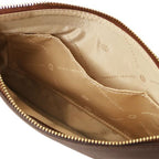 Diva - Leather clutch with chain strap