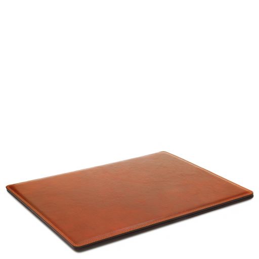 Leather desk pad with inner compartment