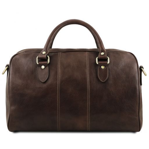 Lisbona - Travel leather duffle bag - Small size