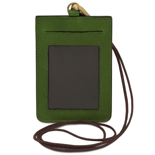 Porte-badge en cuir