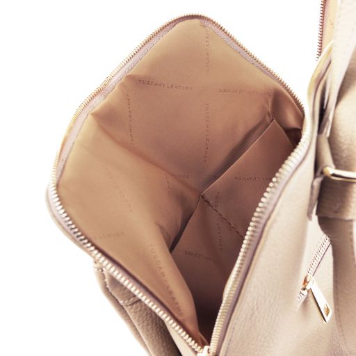 TL Bag - Sac à dos pour femme en cuir souple