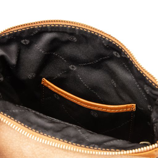 Jimmy - Leather crossbody bag for men with front pocket