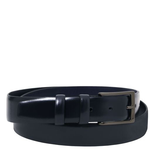 Elegant brushed leather belt 35mm