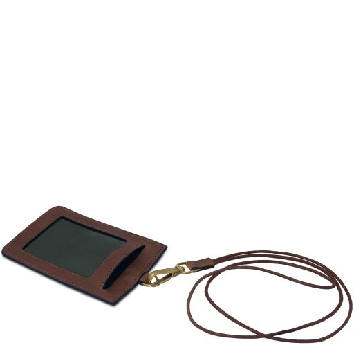 Porte-badge en cuir