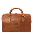 Lisbona - Travel leather duffle bag - Small size