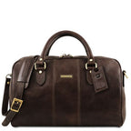Lisbona - Travel leather duffle bag - Small size