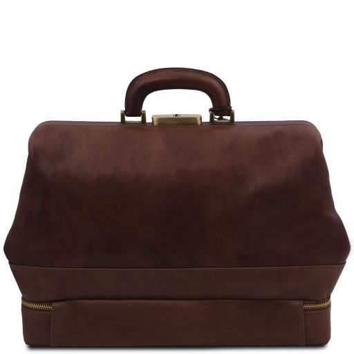 Giotto - Elégante Mallette médecin en cuir à double fond