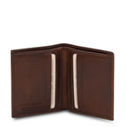 Elégant portefeuille en cuir pour homme 2 volets