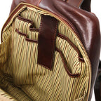 Perth - 2 Compartments leather backpack