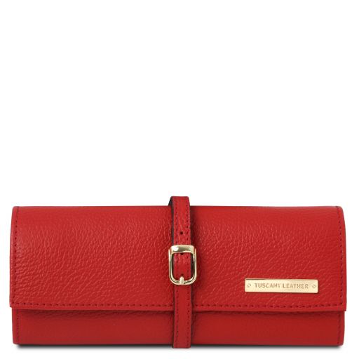 Trousse à bijoux en cuir souple