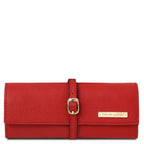 Trousse à bijoux en cuir souple