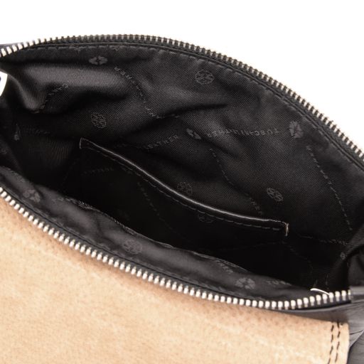 Jimmy - Leather crossbody bag for men with front pocket