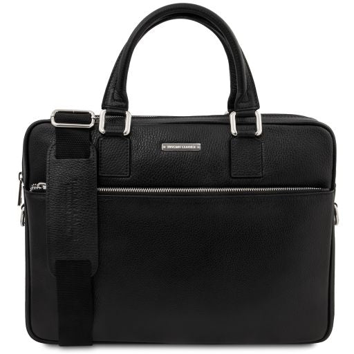 Ferrara - Leather laptop briefcase Main image