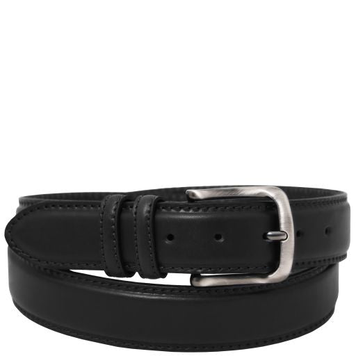 Classic Tuscan padded leather belt 40mm