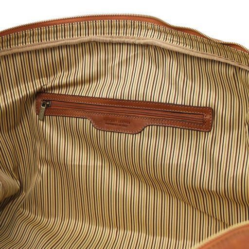 Lisbona - Travel leather duffle bag - Large size