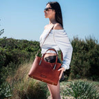 Olimpia - Sac cabas en cuir