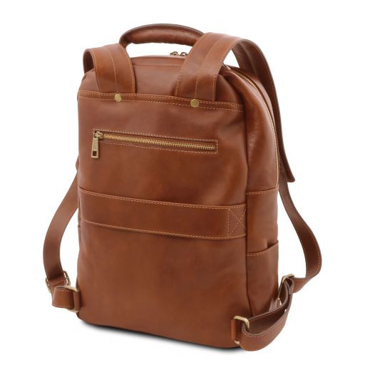 Melbourne - Leather laptop backpack