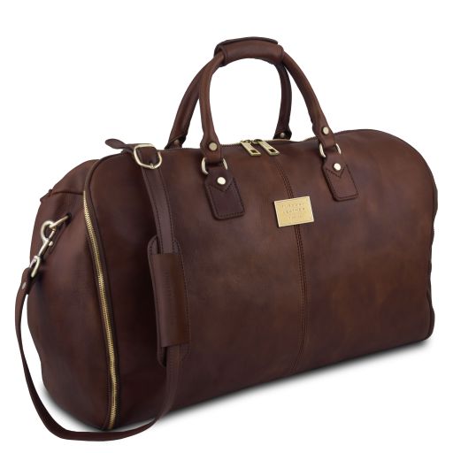 Antigua - Travel leather duffle/Garment bag