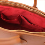 TL Bag - Leather handbag with golden hardware