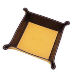 Leather valet tray