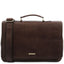 Mantova - Leather multi compartment TL SMART briefcase with flap