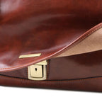 Mantova - Leather multi compartment TL SMART briefcase with flap