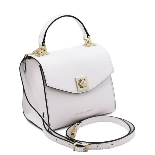 Julia - Italian Leather Handbag – Compact Structure with Architectural Precision