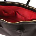 TL Bag - Leather handbag with golden hardware