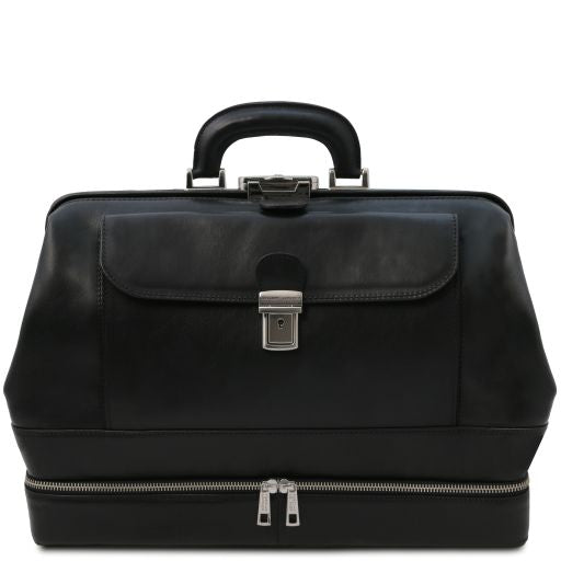 Giotto - Elégante Mallette médecin en cuir à double fond