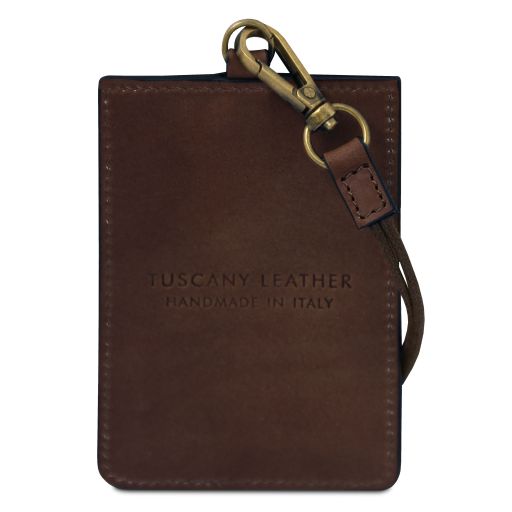 Porte-badge en cuir