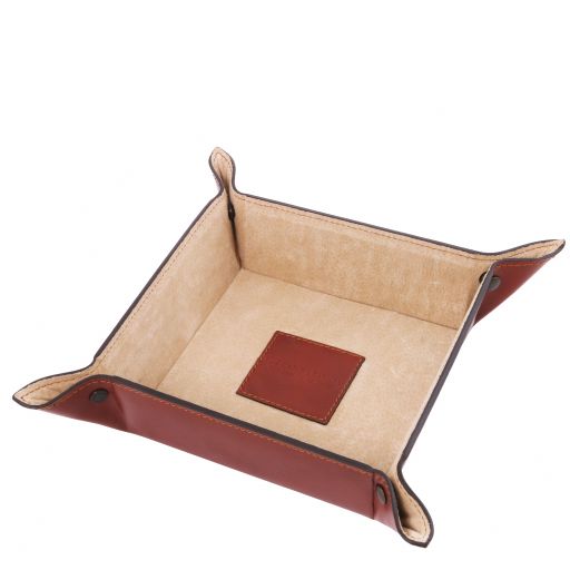 Exclusive leather valet tray Large size